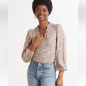 Nation Claudine Yoked Tee, Superbloom, M